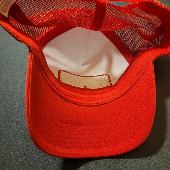 Budweiser Trucker Hat Red White Mesh Snapback Beer Cap - Picture 7 of 8